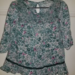 Girls Osh Gosh Floral Blouse 5T
